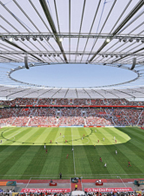Fussballstadion - Dach aus PVC