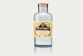 Flasche mit Aspirin