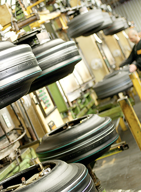 Reifen in der Produktion - neue Materialien in der