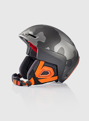 Moderner Skihelm