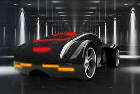 Auto mit OLED Scheinwerfern