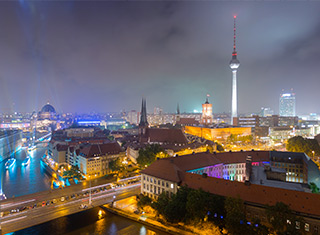 Licht, Beleuchtung, LED, Großstadt, Berlin